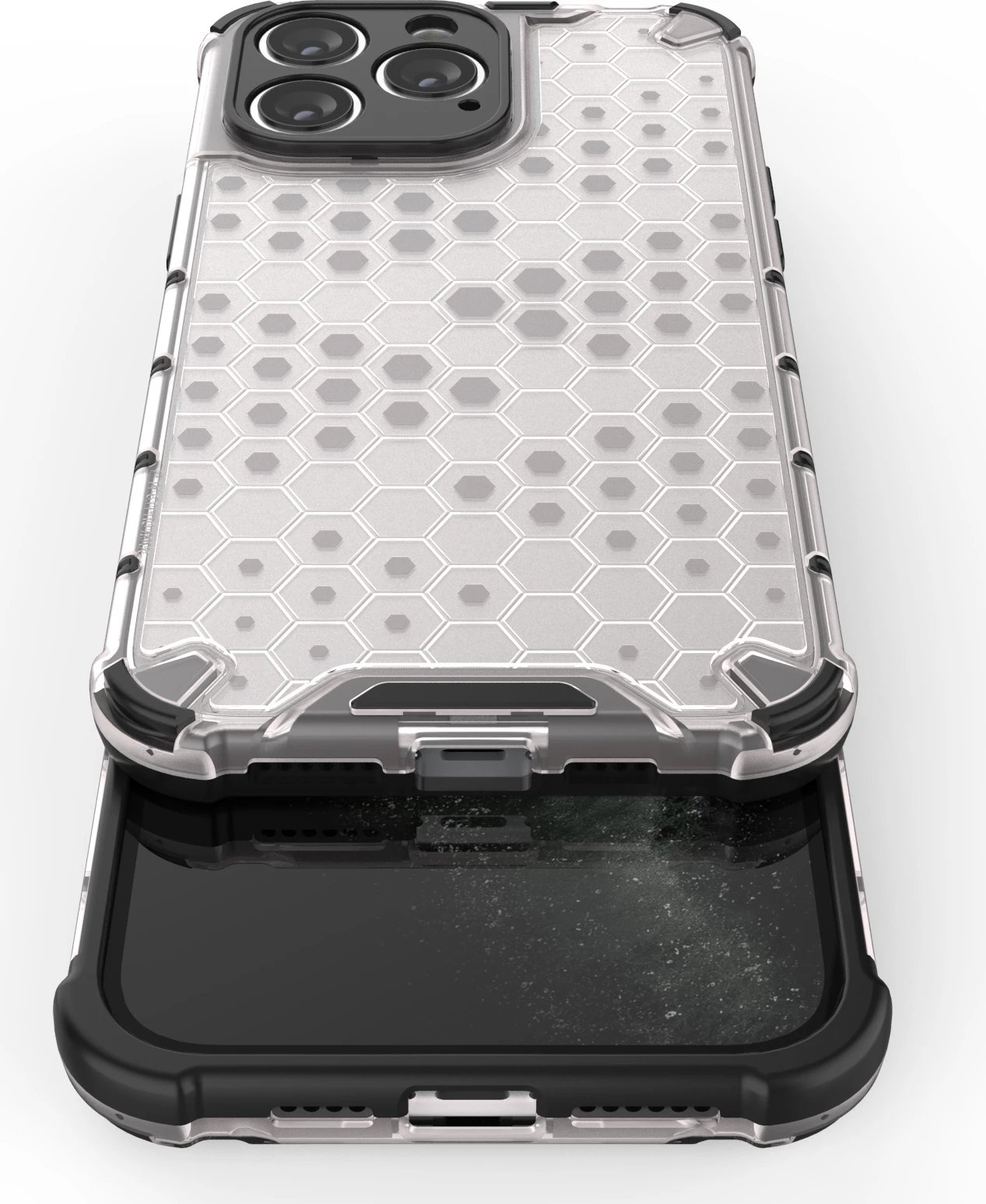 Mbështjellës Hurtel Honeycomb për iPhone 14 Pro Max, i zi Mbështjellës Hurtel Honeycomb për iPhone 14 Pro Max, i zi