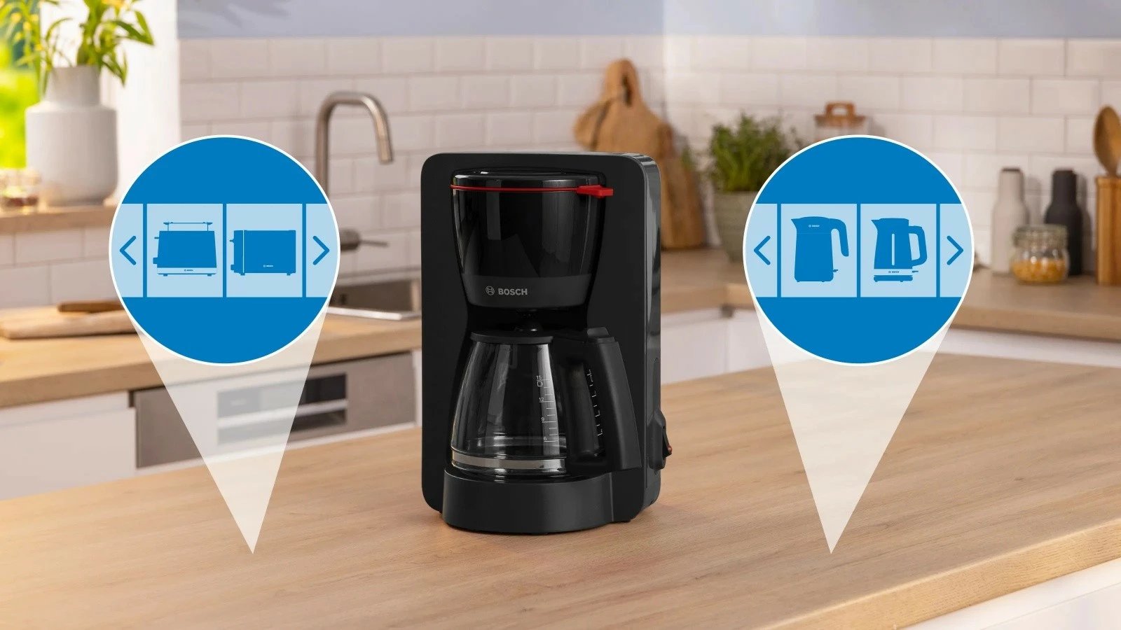 Makine kafeje Bosch TKA2M113, 10 filxhanë, 1200W, e zezë