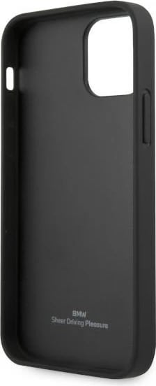 Mbështjellës BMW BMHCP12LRSWPK për iPhone 12 Pro Max, Hardcase, Lëkurë, E zezë