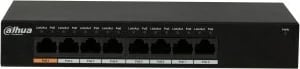 Switch DAHUA PFS3008-8GT-96, 8 porta Gigabit Ethernet, PoE, i zi