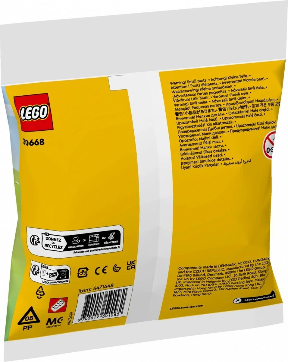 Set LEGO Creator 30668 Lepuri i Pashkëve me vezë shumëngjyrëshe, 68 pjesë