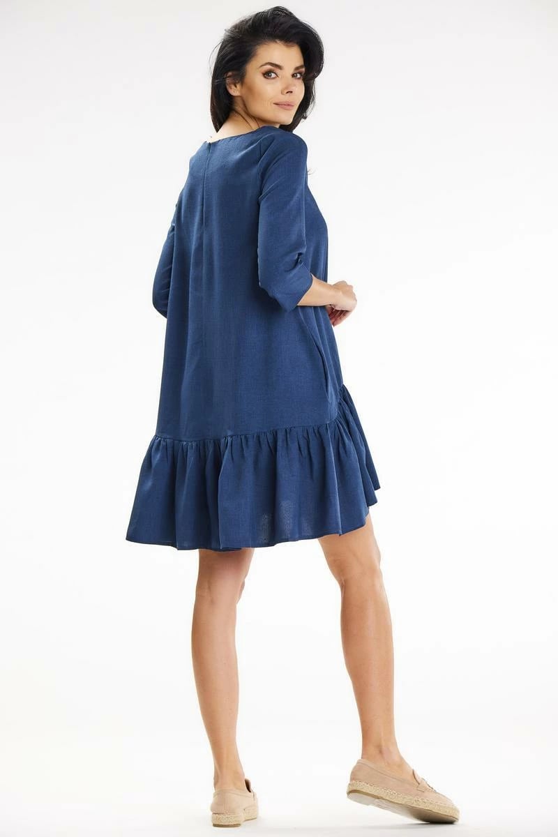 Fustan awama 195859, navy blue