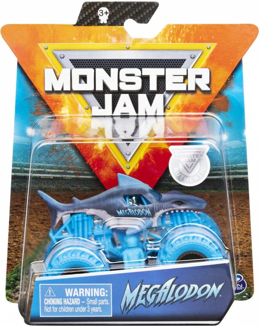 Lodër veturë Monster Jam Spin Master 1:64, metal dhe plastikë, ngjyra të përziera, 1 copë