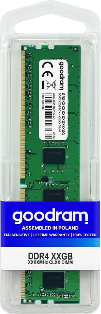 RAM memorie Goodram GR2666D464L19S/8G, 8GB DDR4, 2.6 GHz