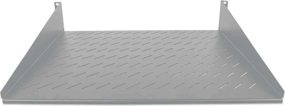 Raf perforuar për kabinetin rack 19" Intellinet 712224, 2U 400mm, me dy pika bashkimi, gri