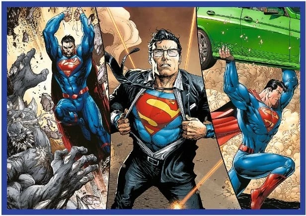 Puzzle Trefl DC Superman Courage 4x250 pjesë, shumëngjyrëshe, set Puzzle Trefl DC Superman Courage 4x250 pjesë, shumëngjyrëshe, set
