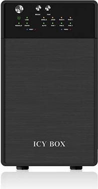 Kasë e jashtme ICY BOX IB-RD3620SU3, 2x3.5", USB 3.0/eSATA, e zezë