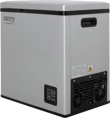 Frigorifer portativ me kompresor, Camry CR 8076, 38L, dy ndarje (15L frigorifer + 23L ngrirës), ekran LCD, gri