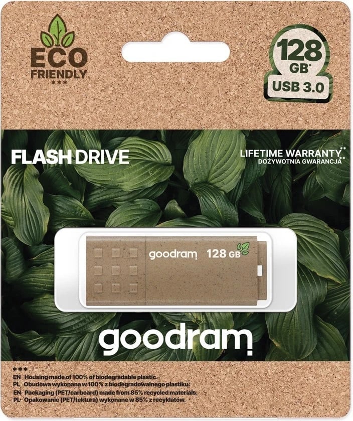 USB 3.0 Goodram, UME 3 Eco Friendly, 128GB, e kaftë