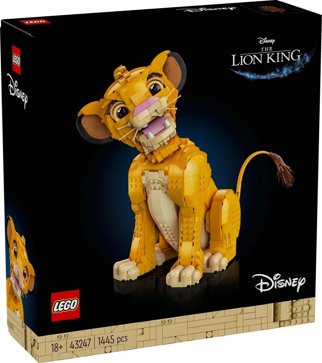 Set ndërtimi LEGO Disney Lion King Young Simba 43247, 1445 pjesë, ekstra i madh