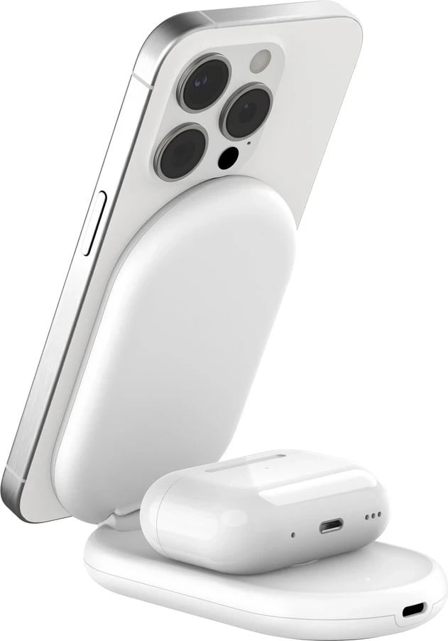 Karikues Belkin BoostCharge, për celular dhe kufje, i bardhë