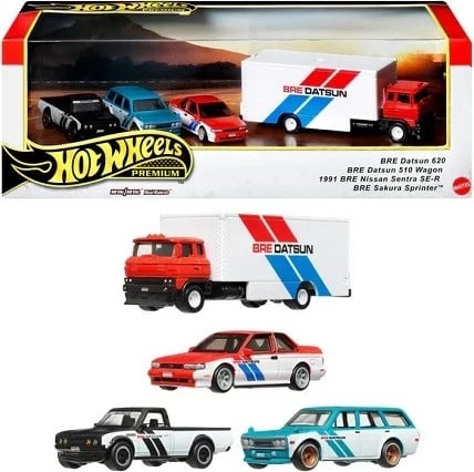Set koleksionues Hot Wheels Premium BRE Team, Multingjyrësh