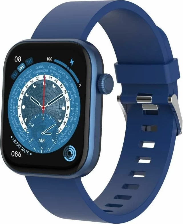 Smartwatch Denver SWC-185BU, 1.85" AMOLED, Blu