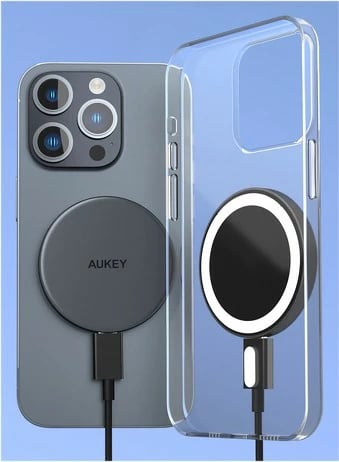 Karikues wireless AUKEY LC-MC10 MagSafe Qi2 15W, USB-C, i zi