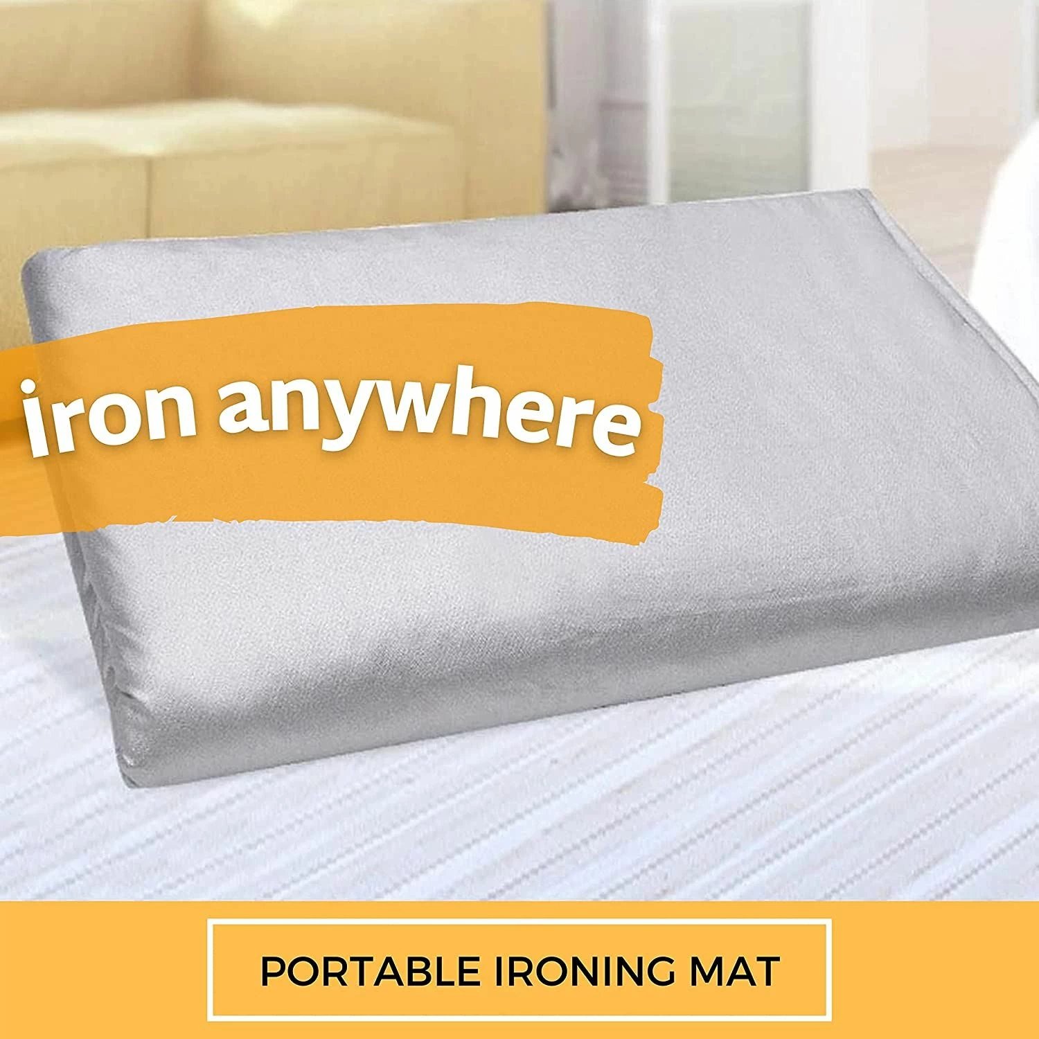 Mbulesë për dërrasë hekurosjeje, ngjyrë argjendi, L'essentiel Utumat 001, 54x71x2 cm Mbulesë për dërrasë hekurosjeje, ngjyrë argjendi, L'essentiel Utumat 001, 54x71x2 cm