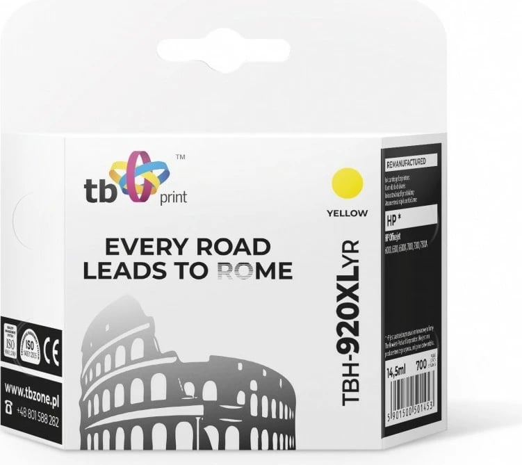 Toner TB Print TBH-920XLYR për HP Officejet, e verdhë