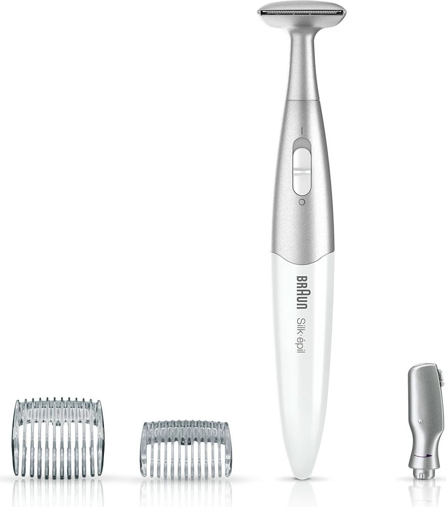 Trimmer preciz Braun Silk-pil 3w1 FG 1100, argjendtë/bardhë