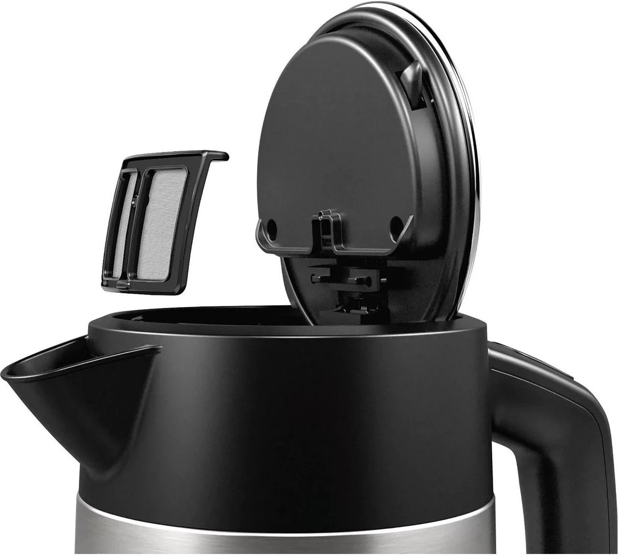 Çajnik Bosch DesignLine TWK4P440, 1.7 litra, 2400W, ngjyrë argjendi