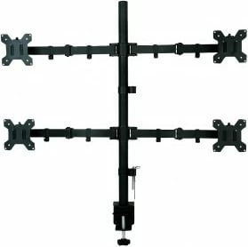 Mbajtëse tavoline për 4 monitorë, ART RAMART L-04N, 13-27", Metal, e zezë