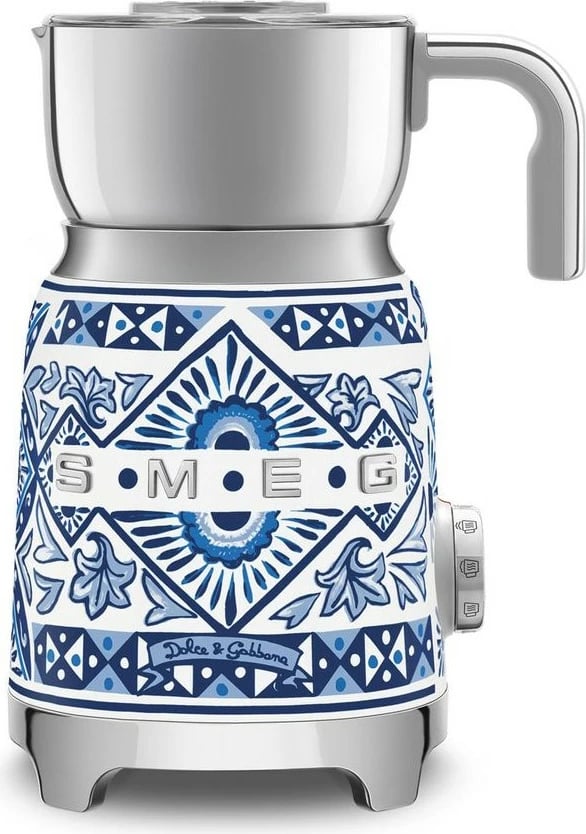 Makineri qumështi SMEG MFF01DGBEU Dolce & Gabbana Blu Mediterraneo, 500W, inoks