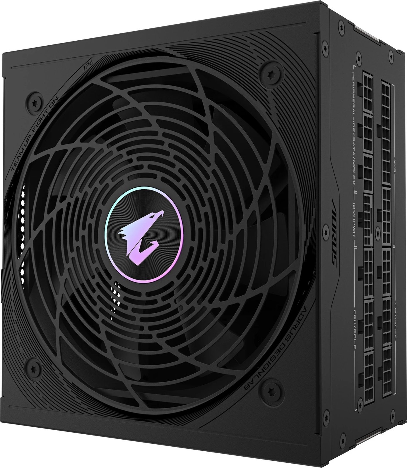 Furnizues Gigabyte AORUS ELITE P850W, PCIe 5.0, 80 PLUS Platinum, Dizajn plotësisht modular, Ventilator 120mm, ATX 3.0, 850 W