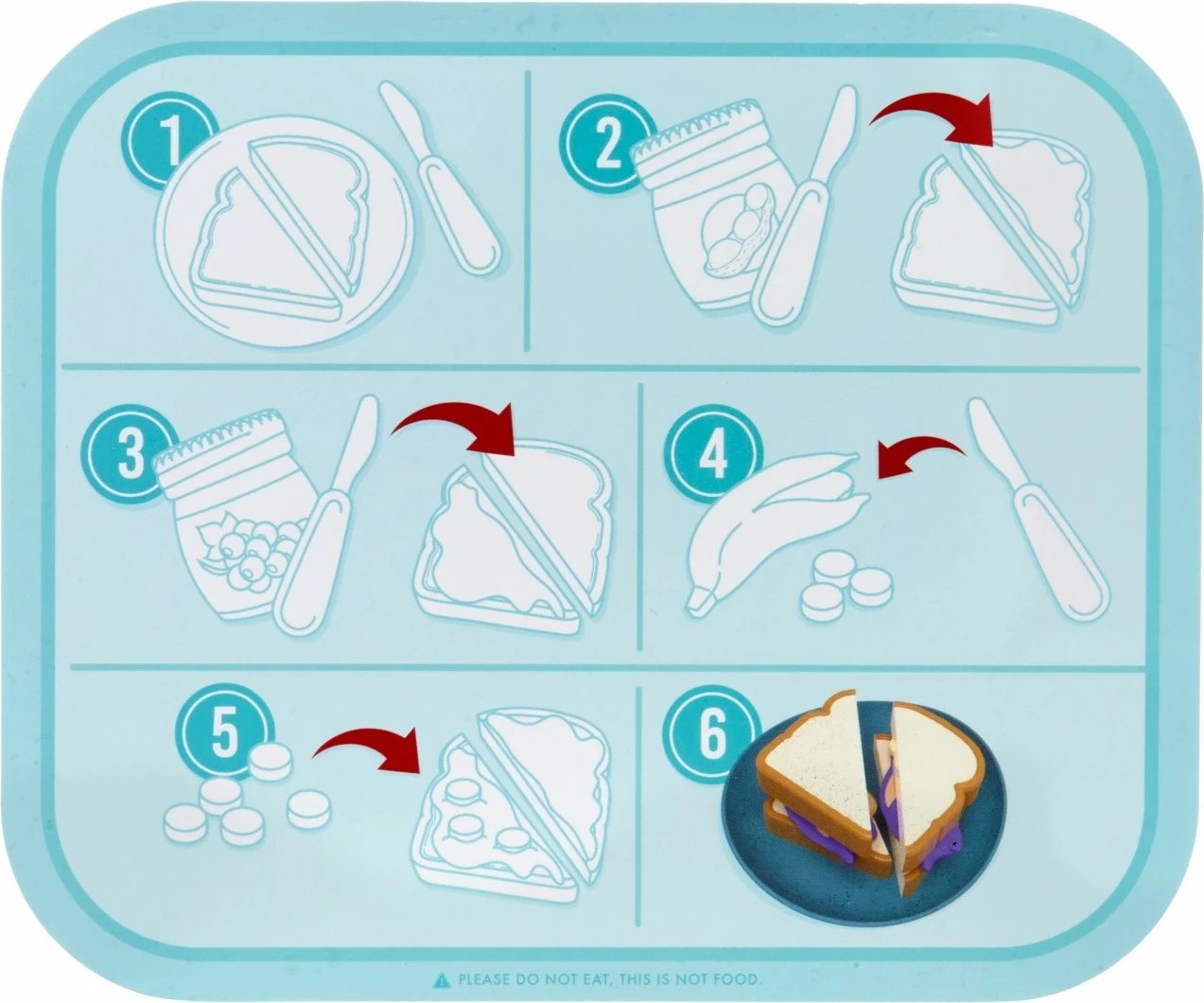 Set lodrash Little Tikes Creative Chefs Sandwiches, gjalpë kikiriku dhe reçel, shumëngjyrësh Set lodrash Little Tikes Creative Chefs Sandwiches, gjalpë kikiriku dhe reçel, shumëngjyrësh
