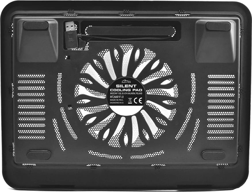Pad ftohës laptopi Media-tech SILENT COOLING PAD MT2660, i zi