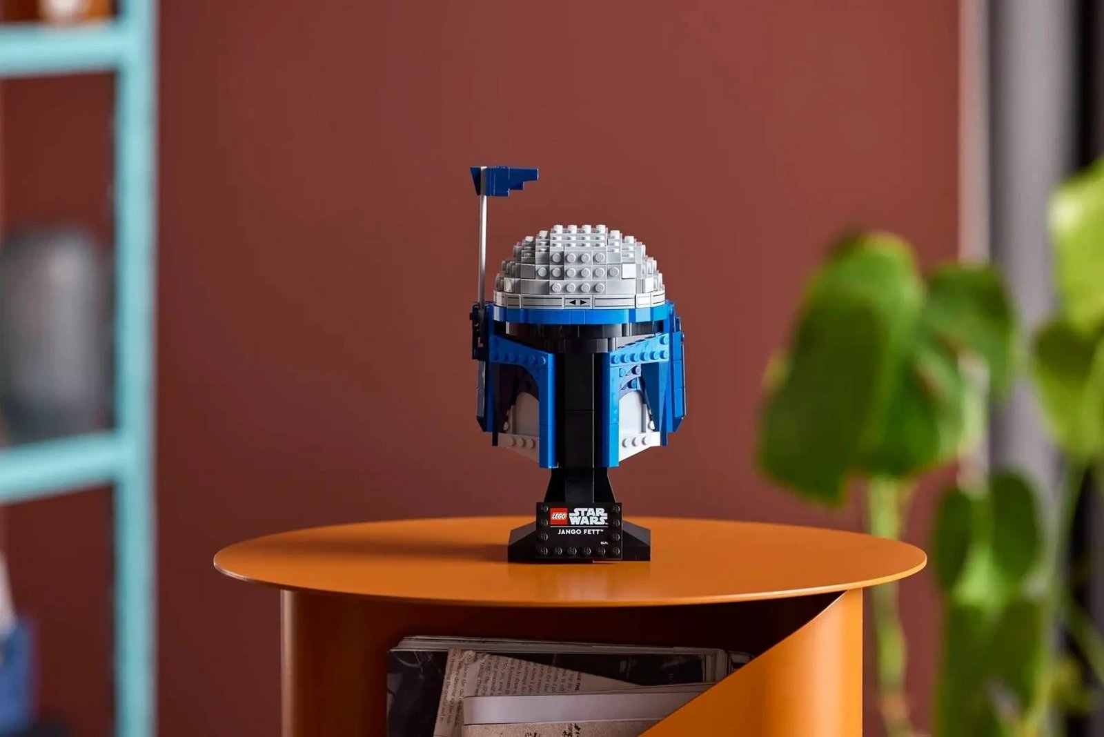 Set LEGO Star Wars Helmet Jango Fett 75408, 816 pjesë, për të rritur, blu/gri