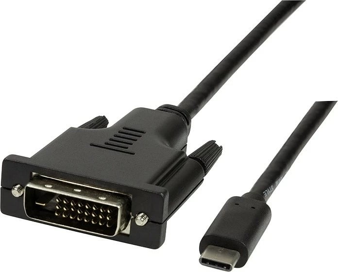 Kabllo USB-C në DVI LogiLink UA0332, 3m, e zezë