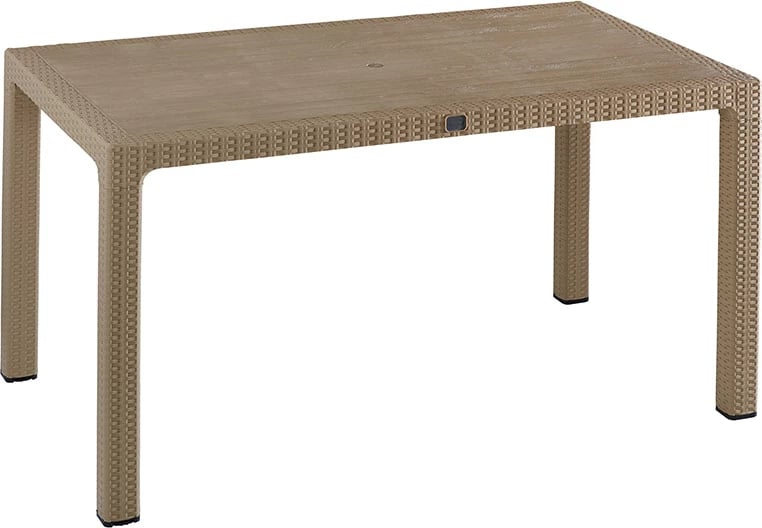 Tavolinë me karrige Explore-Ignite set 7 copë PP cappuccino 150x90x73.5cm