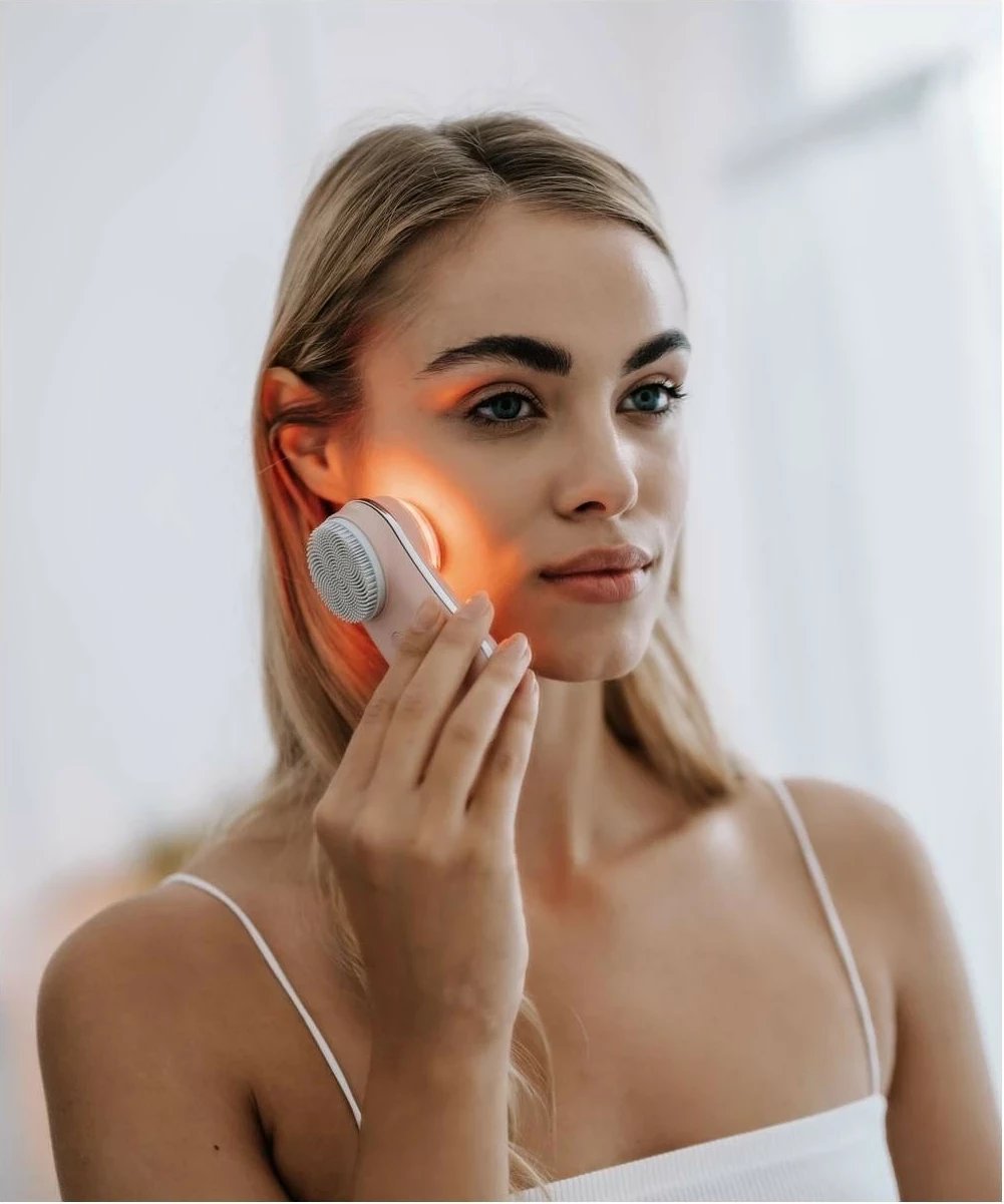 Brushë fytyre sonike Beautifly Fresh Duo, rozë