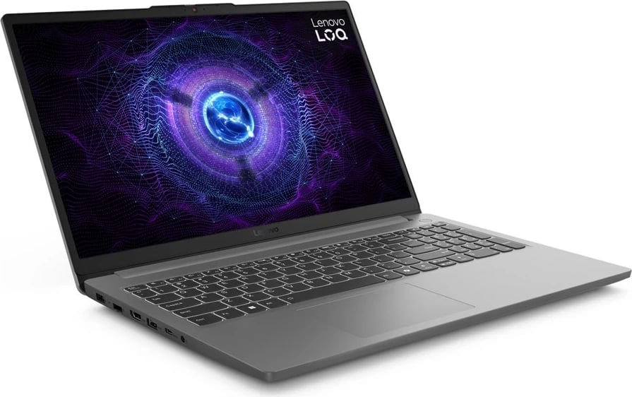 Laptop Lenovo LOQ 15IAX9E, 15.6", Intel Core i5 i5-12450HX, 16 GB RAM, 512 GB SSD, NVIDIA RTX 2050, Gri