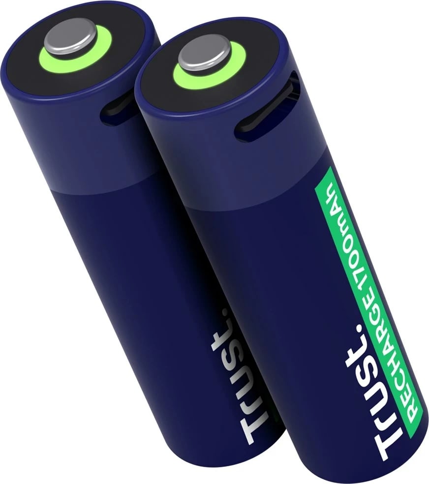Bateri të rikarikueshme Trust 25584, AA, Blu, 2 copë