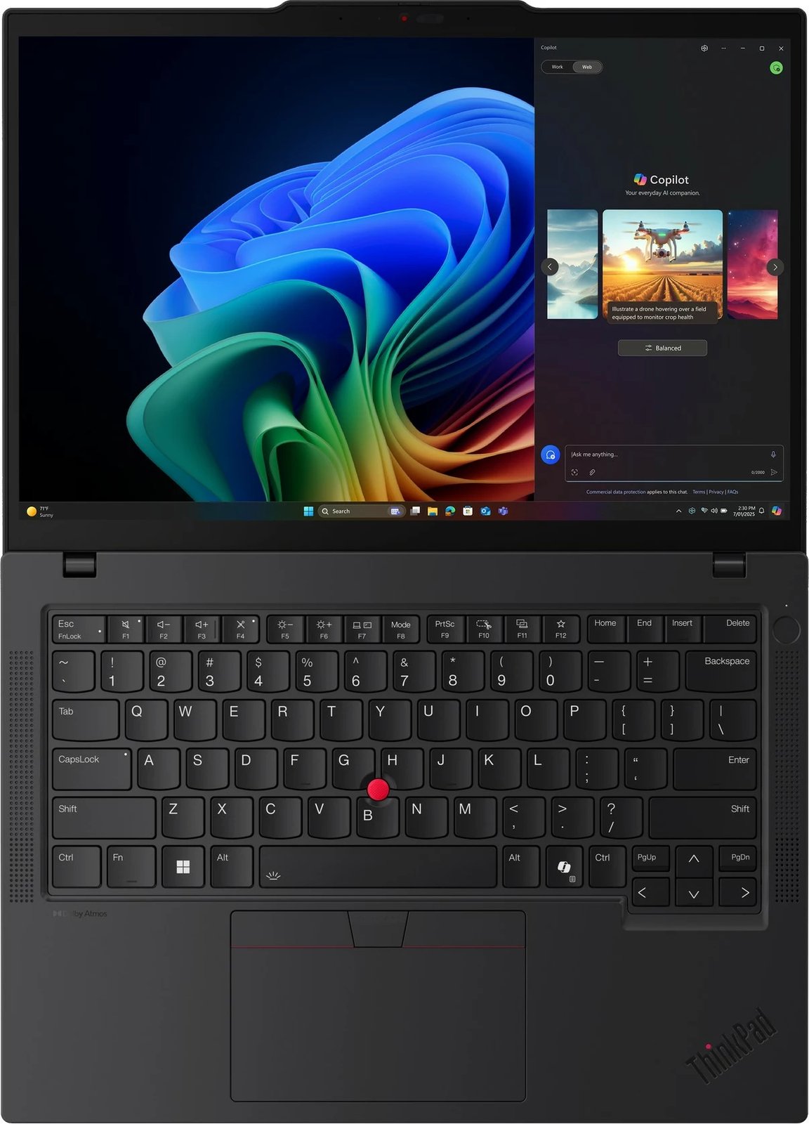 Kompjuter Lenovo ThinkPad T14 G6, AMD Ryzen 7 350, 32GB RAM, 1TB SSD, 14 inç, e zezë