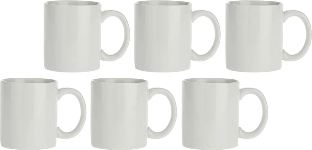 Set 6 filxhanë LA PORCELLANA BIANCA Corte, 350 ml, Bardhë