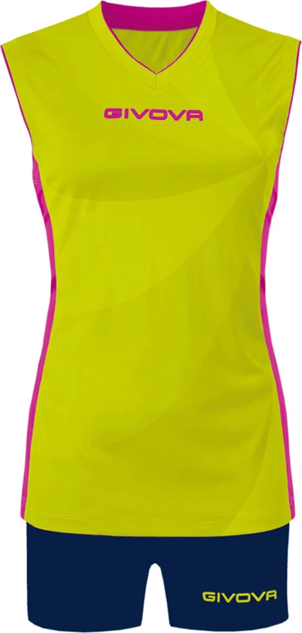 Set sportiv për femra Givova, verdhë-kaltër