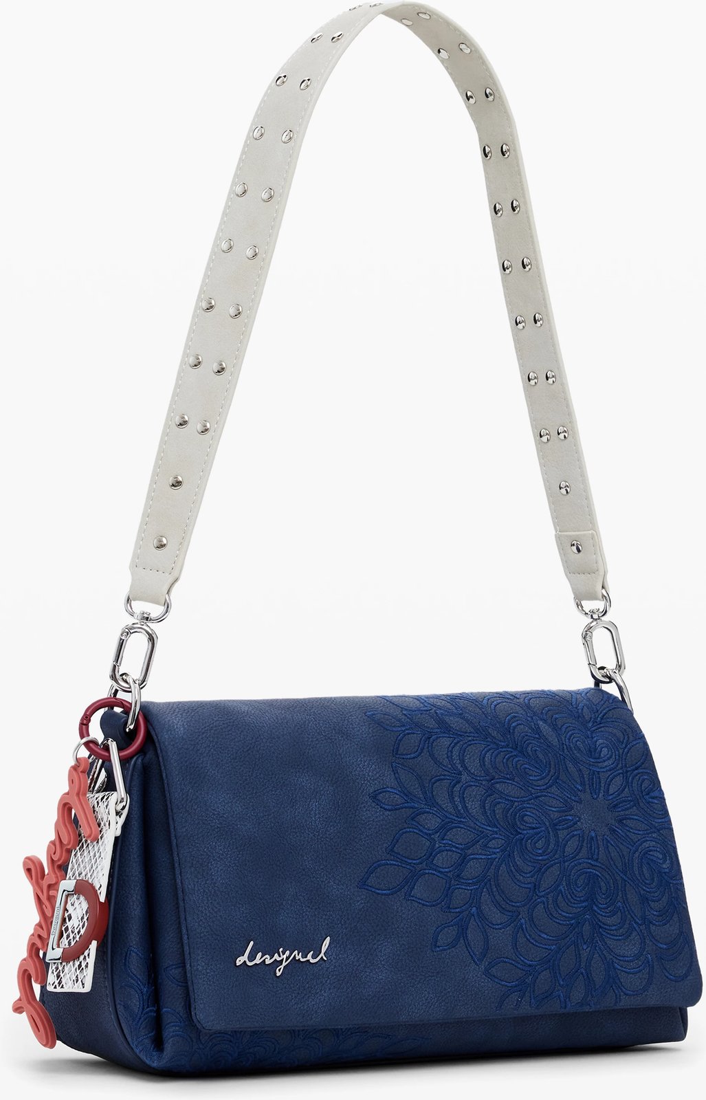 Çantë për femra Desigual Sierra Naron Medium Flap, blu Çantë për femra Desigual Sierra Naron Medium Flap, blu