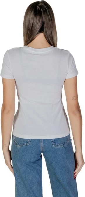 Maicë Calvin Klein Jeans femra, të bardhë