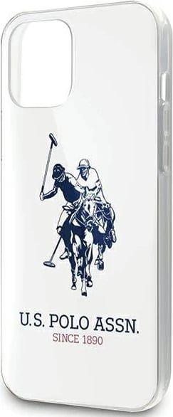 Mbështjellës U.S. Polo Assn. USHCP12MTPUHRWH për iPhone 12/12 Pro 6.1", Shiny Big Logo, Bardhë
