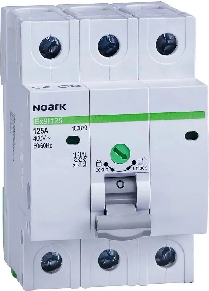 Switch-disconnector Noark 1000, 3 module, 3 pole, 100A