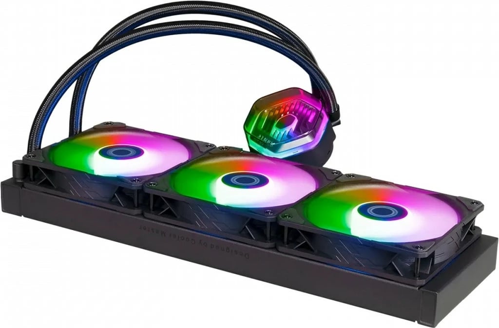 Kasë ftohëse me lëng Cooler Master MasterLiquid 360 Atmos, ARGB, 3x120mm, e bardhë