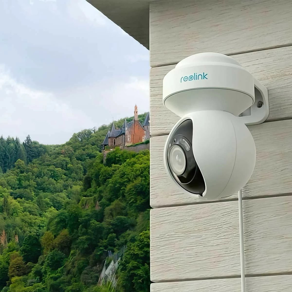Kamerë sigurie Reolink E Series E540, 5MP, Wi-Fi, Pan & Tilt, 3X Zoom, e bardhë