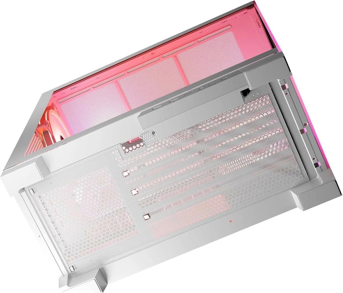 Kasë MODECOM Volcano Space ARGB, Midi Tower, xham i temperuar, e bardhë