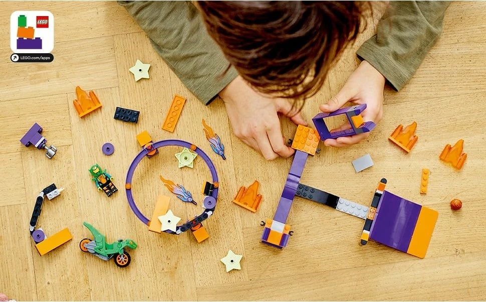 Set ndërtimi LEGO City Dunk Stunt Ramp Challenge 60359, 144 pjesë, shumëngjyrësh