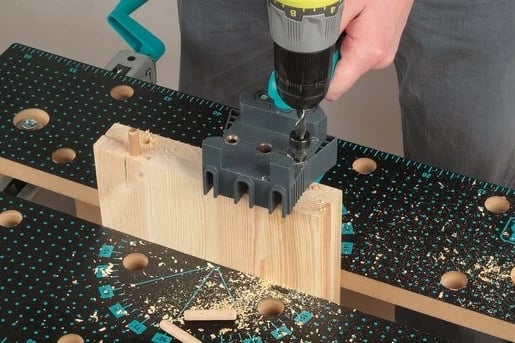 Dowelmaster Wolfcraft, 4640000, për bashkime druri, E zezë Dowelmaster Wolfcraft, 4640000, për bashkime druri, E zezë