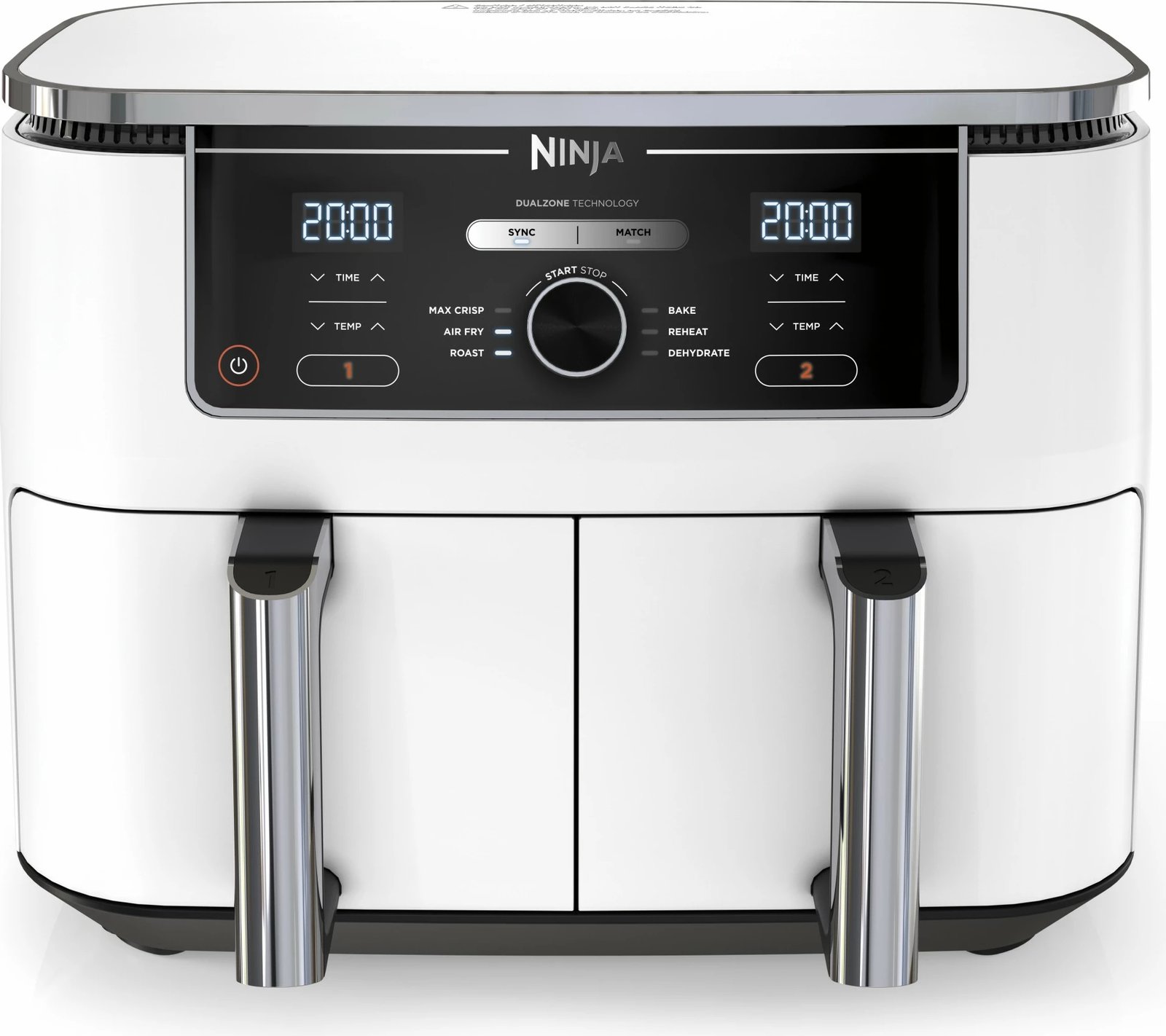 Furrë me ajër Ninja Foodi MAX AF400EU, 9.5L, dy zona, e bardhë