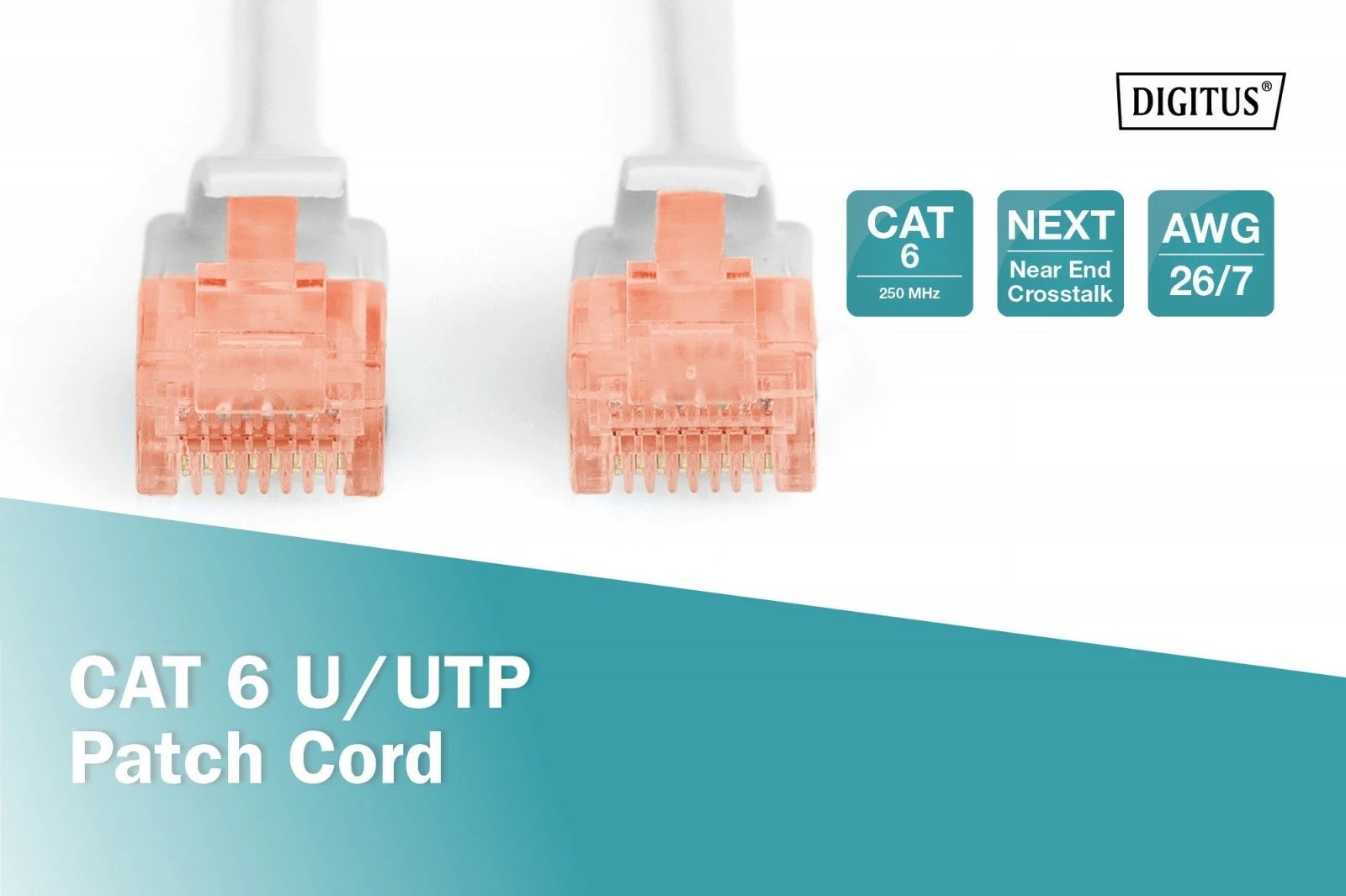 Kabllo rrjeti Digitus DK-1612-030, CAT 6, 3m, Gri