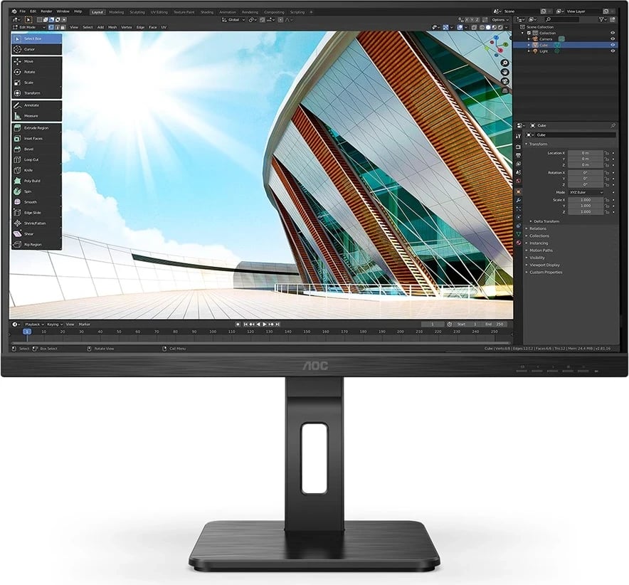 Monitor AOC 27P2Q, 27'', Full HD, LED, 75Hz, i zi 