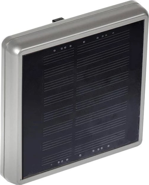 Dritë diellore Maclean MCE124, 4 LED, Sensor muzgu, Argjendtë