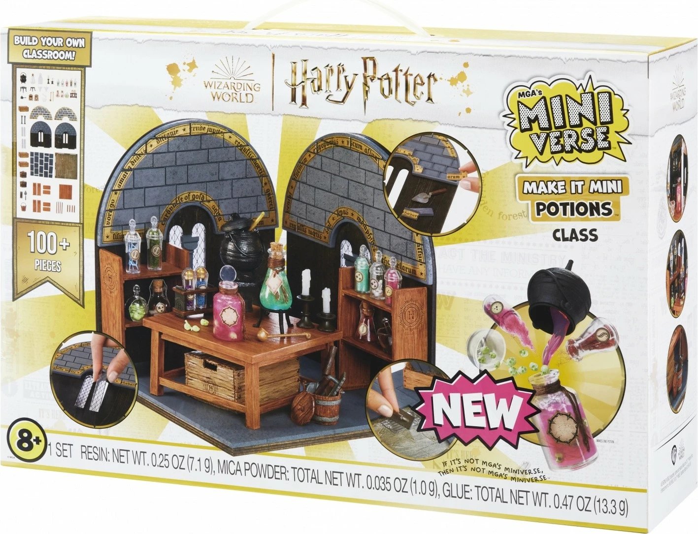 Set miniaturë Harry Potter MGA Miniverse Make It Mini, 100+ pjesë, plastikë